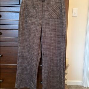 Haver & Blair Brown, gold, tan and rust color Plaid Women's Pants